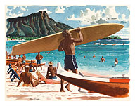 Waikiki Beach, Honolulu, Hawaii - Fine Art Prints & Posters