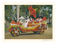 Floral Parade - Honolulu, Territory of Hawaii - c. 1910's - Fine Art Prints & Posters