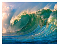 Morning Light Hawaii - Big Surf - Breaking Wave - Fine Art Prints & Posters