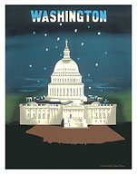 Washington, DC - US Capitol Building - c. 1948 - Fine Art Prints & Posters