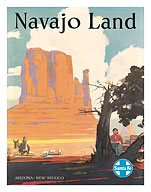 Santa Fe Railroad: Navajo Land - Fine Art Prints & Posters