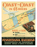 Pennsylvania Railroad: Coast to Coast in 48 Hours - Fine Art Prints & Posters