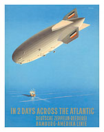 Deutsche Zeppelin Reederei - German Airship - Fine Art Prints & Posters