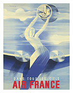 Flying Airplane - Dans Tous Les Ciels (In All the Skies) - Fine Art Prints & Posters