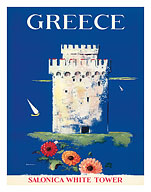 Greece, Salonica White Tower - Thessaloniki Macedonia - Fine Art Prints & Posters
