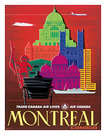 Montreal, Canada - TCA (Trans-Canada Air Lines) - Air Canada - Fine Art Prints & Posters