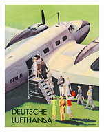 Berlin - German (Deutsche) Lufthansa Airlines - Fine Art Prints & Posters