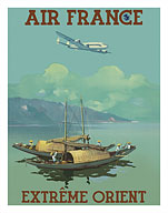 Extrême Orient (The Far East) - Oriental Fishing Sail Boats - Fine Art Prints & Posters