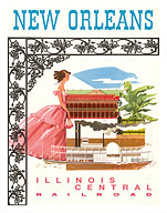 New Orleans, USA - Illinois Central Railroad - Fine Art Prints & Posters