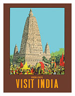 Visit India - Bodh Gaya - Mahabodhi Temple - Bihar, India - Fine Art Prints & Posters