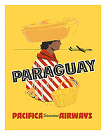 Paraguay - South America - Pacifica International Airways - c. 1950's - Fine Art Prints & Posters