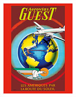 Aerovías Guest - Les Amériques Par La Route du Soleil (The Americas by the Sun Route) - Fine Art Prints & Posters
