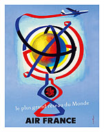 The Greatest World Network (Grand Reseau du Monde) - World Globe - Fine Art Prints & Posters