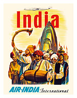 India - Air India International - Indian Temple Procession - Fine Art Prints & Posters