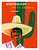 SwissAir to South America - Fine Art Prints & Posters