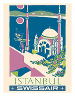 Istanbul, Turkey - Swissair - Ortakoey Mosque - Fine Art Prints & Posters