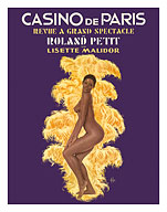 Casino De Paris - Revue by French choreographer Roland Petit - with Nude Dancer Lisette Malidor - Fine Art Prints & Posters