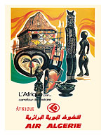 Africa - Crossroads of History (L'Afrique par...Carrefour de l'Histoire) - Air Algérie Airline - Fine Art Prints & Posters