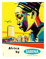 Africa by Sabena - Sabena Belgian World Airlines - Fine Art Prints & Posters