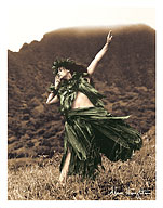 Primitive Hula, Hawaiian Hula Dancer - Fine Art Prints & Posters