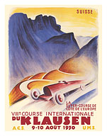 8th International Race Klausen, Switzerland - 1930 - Fine Art Prints & Posters