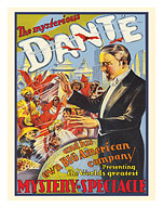 The Mysterious Danté - Presenting the World’s Greatest Mystery Spectacle - c. 1930 - Fine Art Prints & Posters