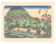 Sakamoto-shuku Station - from Sixty-nine Stations of Kiso Road - c. 1800's - Fine Art Prints & Posters