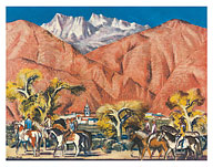 Palm Springs, California - United Air Lines - c. 1951 - Fine Art Prints & Posters