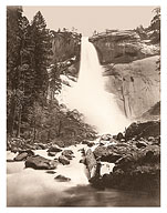 Nevada Fall, Yosemite Valley - Yosemite National Park, California - c. 1865 - Fine Art Prints & Posters