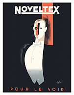 Noveltex - Tuxedo Shirts, For the Evening (Pour Le Soir) - c. 1935 - Fine Art Prints & Posters