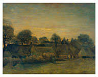Rural Village at Dusk - Nuenen, Netherlands - c. 1884 - Fine Art Prints & Posters