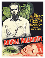 Double Indemnity - Starring Fred MacMurray & Barbara Stanwyck - c. 1944 - Fine Art Prints & Posters