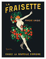 La Fraisette Strawberry Liqueur - c. 1909 - Fine Art Prints & Posters