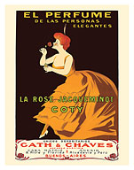 La Rose Jacqueminot by Coty - The Perfume Of Elegant People - c. 1904 - Fine Art Prints & Posters