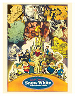 Snow White and the Seven Dwarfs - c. 1937 - Fine Art Prints & Posters