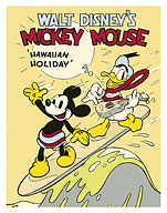 Hawaiian Holiday - Starring Mickey Mouse & Donald Duck - c. 1937 - Fine Art Prints & Posters