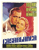 Casablanca - Starring Humphrey Bogart, Ingrid Bergman, Paul Henreid - c. 1953 - Fine Art Prints & Posters