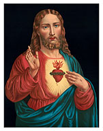 Sacred Heart of Jesus - c. 1880 - Fine Art Prints & Posters