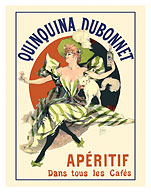 Quinquina Dubonnet - Aperitif in all Cafes - c. 1895 - Fine Art Prints & Posters
