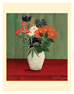 Bouquet of Flowers with China Asters and Tokyos - c. 1910 - Fine Art Prints & Posters