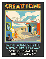 Greatstone Dunes, England - World’s Smallest Public Railway - c. 1930's - Fine Art Prints & Posters