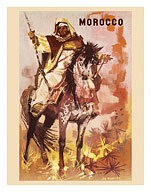 Morocco - Tabourida “The Game of Powder” - Moroccan Horse Riding Festival - c. 1964 - Fine Art Prints & Posters