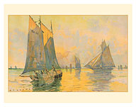 Sardine Fishing off Le Croisic, France - Fine Art Prints & Posters