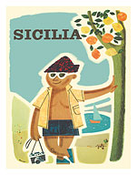 Sicily (Sicilia), Italy - c. 1957 - Fine Art Prints & Posters