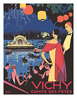 Vichy, France - Comité des Fêtes Festival - c. 1926 - Fine Art Prints & Posters