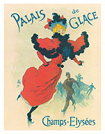 The Ice Palace (Palais de Glace) - Ice Skating on the Champs Elysées, Paris France - c. 1895 - Fine Art Prints & Posters