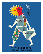 Visit Italy with Nagel Travel Guides - c. 1955 - Fine Art Prints & Posters