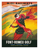 Font-Romeu Golf - France - Midi Railways - c. 1929 - Fine Art Prints & Posters