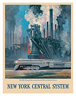 New York Central System - Heart of Industrial America - c. 1943 - Fine Art Prints & Posters
