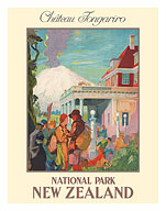 Château Tongariro - National Park, New Zealand - c. 1930's - Fine Art Prints & Posters
